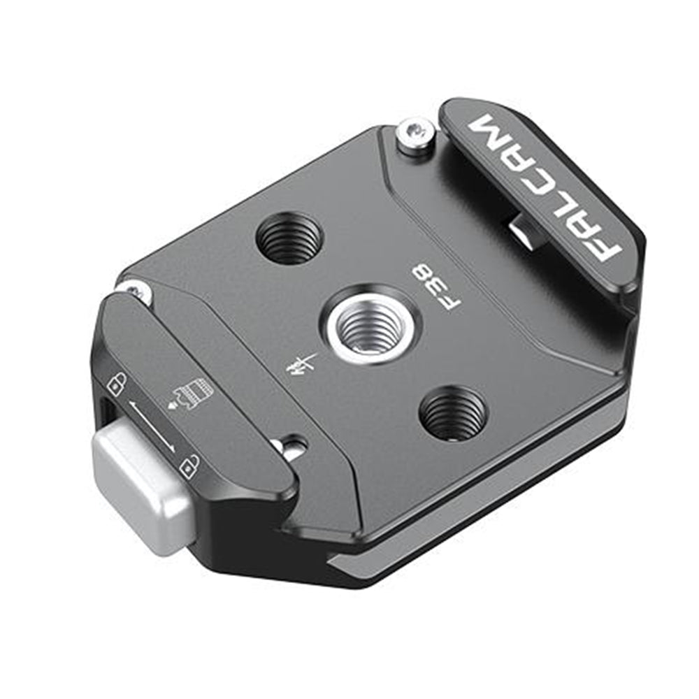 Falcam F38 QR Quick Release Multifunctiol Plate and Base Kit Sets with Anti Deflection Design, F50 Compatible, Arca Swiss, 1/4" and 3/8" Screws for DJI Ronin Gimbal Stabilizers, PD Peak Design Backpacks, Tripods, Shoulder Straps