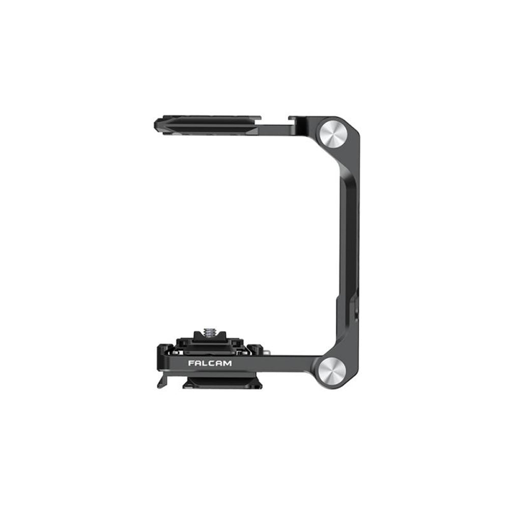 Falcam Quick Release Foldable Half Cage + Base Plate Kit Set, Circular Half Cage Aluminum Alloy F22 F38 F50 QR Interface Mounts, Non Slip Pads Gaskets, Central Quick Lock Switch, 1/4"-20 Threaded Holes for Lenses, DSLR Mirrorless Cameras