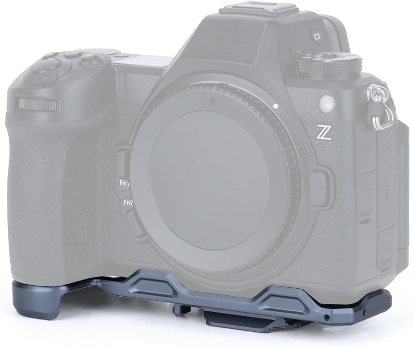 Falcam QR Quick Release Formfitting Full Camera Cage L-Bracket Bottom Plate Aluminum Alloy for Nikon ZF Z8 Z6 III Mirrorless Camera with F22 F38 F50 QR Interfaces, Cold Shoe Mount, 1/4"-20 Threads ARRI Locating Pin and Wrist Strap Slots