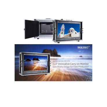 Feelworld SEETEC Full HD 21.5" Broadcast Carry-On IPS Wide View LCD Monitor 1920×1080 with Multiple Shooting and Panel Button Function, Color Calibration, 3G/HD/SD-SDI, 4K HDMI, Audio, Video, DVI Input for Film & Broadcasting | P215-9HSD-192-CO