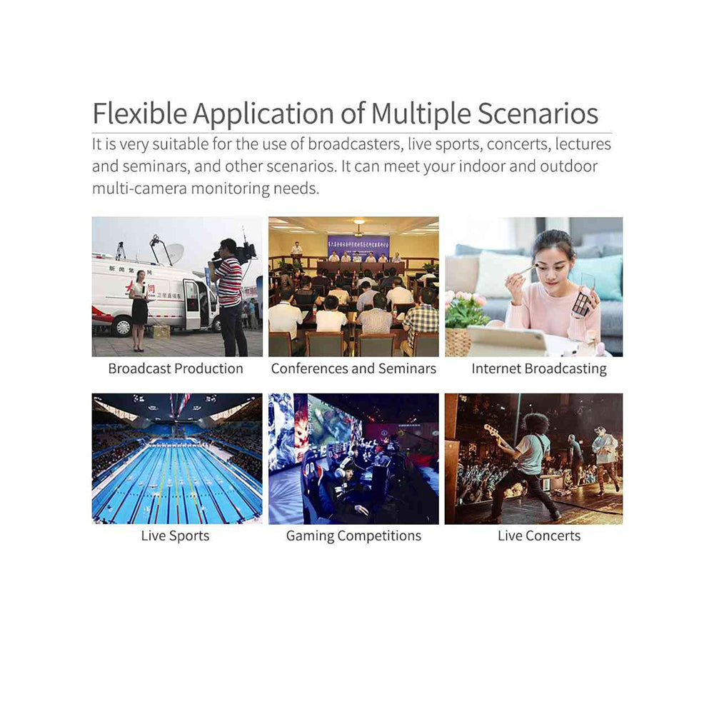 Feelworld SEETEC Full HD 15.6" Live Streaming Broadcast IPS LCD Monitor 1920 x 1080 with Multiview Display, 4-In/Out 4K HDMI, Multiple Shooting Functions and VESA Mount for Live Streaming & Broadcasting Production |  ATEM156