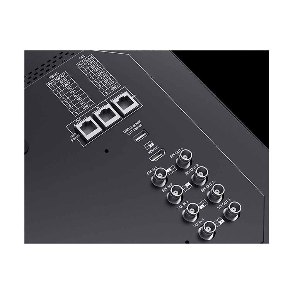 Feelworld SEETEC Full HD 17.3" Live Streaming Broadcast IPS LCD Monitor LUT Waveform with Multiview Display, Multiple Shooting Functions, 4-In/Out 3G-SDI, HDR, HDMI, RS485 and GPI Control Port for Live Streaming & Broadcasting | ATEM173S