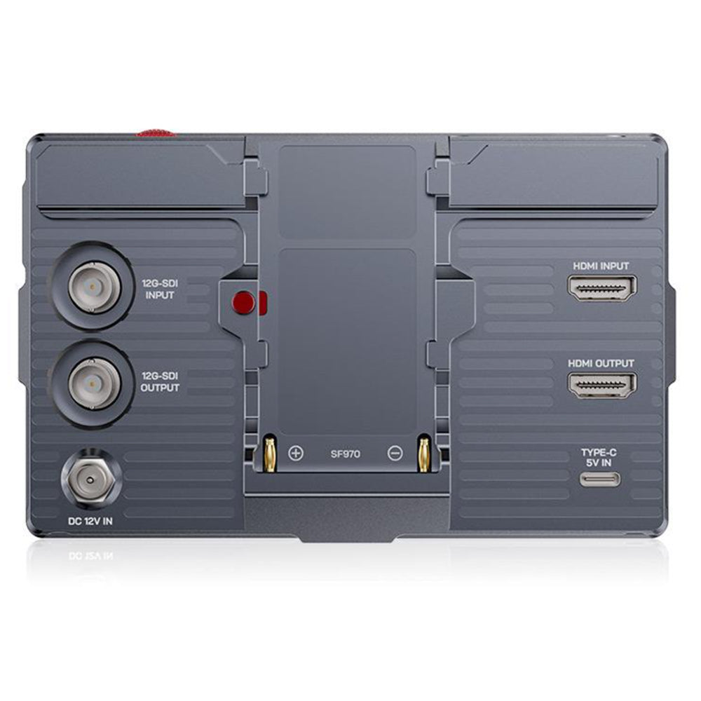 FEELWORLD H5 5.5" 1200nits Touch Display HDMI 12G-SDI Camera Field Monitor for Live Streaming, Broadcast & Production with NP-F Battery Plate & DC/USB-C Power Input