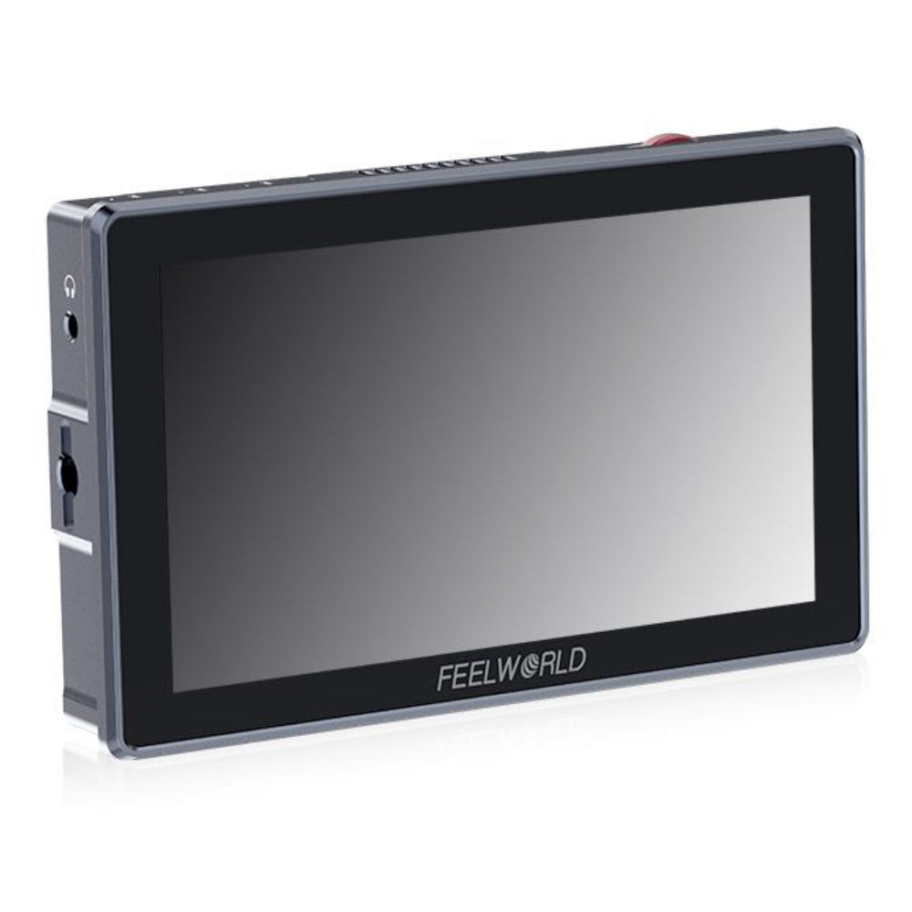 FEELWORLD H5 5.5" 1200nits Touch Display HDMI 12G-SDI Camera Field Monitor for Live Streaming, Broadcast & Production with NP-F Battery Plate & DC/USB-C Power Input