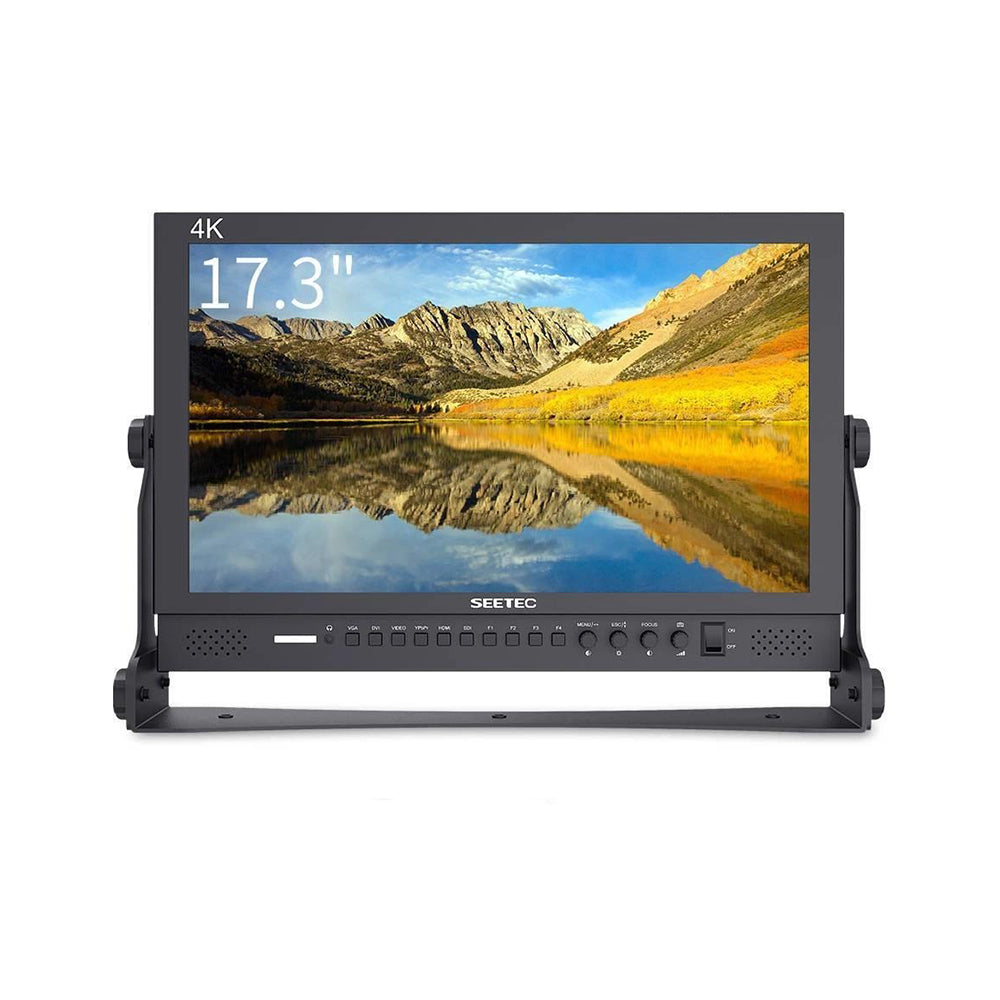 Feelworld SEETEC Full HD 17.3" Broadcast LCD Monitor 1920×1080 with Color Calibration, 3G-SDI, 4K HDMI, Audio, Video, DVI Input, Multiple Shooting and Panel Button Function for Film & Broadcasting | P173-9HSD