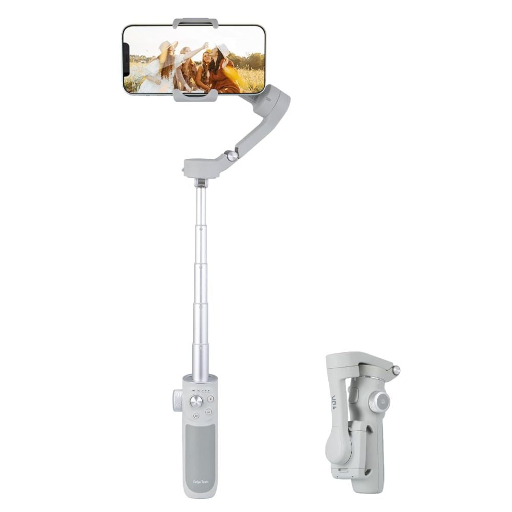 FeiyuTech Vimble 4 Kit 3-Axis Smartphone Gimbal Stabilizer with Built-In Battery, Magnetic Accessory Mount for iPhone and Android Phone, Huawei, Samsung Galaxy, Google Pixel, OnePlus, Xiaomi, Oppo, Vivo, etc. | FEIYU VIMBLE 4 KIT