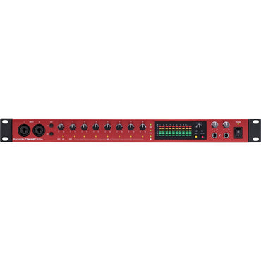 Focusrite Clarett+ 8Pre 8 In / 10 Out USB Type-C Audio / MIDI Interface, 24-bit / 192kHz Conversion, 124dB Dymic Range, Air Mode with Phantom Power, MIDI, S/PDIF, ADAT I/O for Singers, Musicians, Bands, Project Studios & Producers