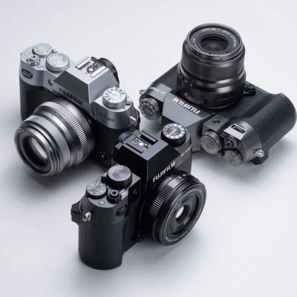 FUJIFILM X-T50 Body with XF 16-50mm f/2.8-4.8 R LM WR / XC 15-45mm f/3.5-5.6 OIS PZ Lens Mirrorless Camera 40.2MP APS-C X-Trans CMOS 5 HR Sensor X-Processor 5 7-Stop In-Body Image Stabilization Film Simulation Dial and Tilting LCD Screen