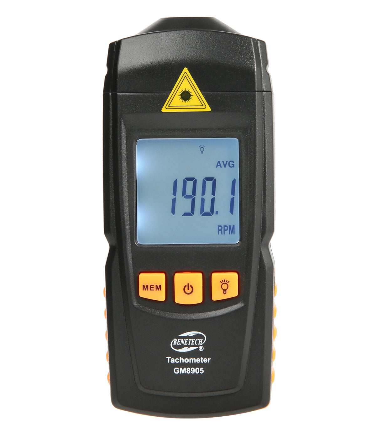 Benetech GM8905 Digital LCD Tachometer Non-Contact RPM Tach Test Meter Motor Speed Gauge Tester