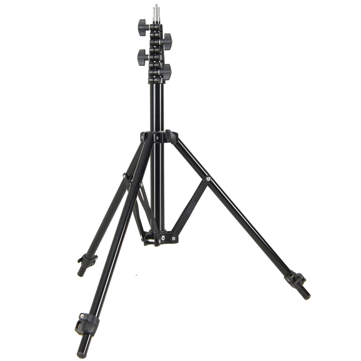Godox 190F / 210F / 290F / 300F Professional Aluminum Alloy Adjustable Light Stand with Reversible Legs, Lightweight/Heavy-Duty Design, 5/8″ Gold / Silver Plated Spigot, Max 5Kg Load & 2.86 Max Height for  Photography Studio Equipment