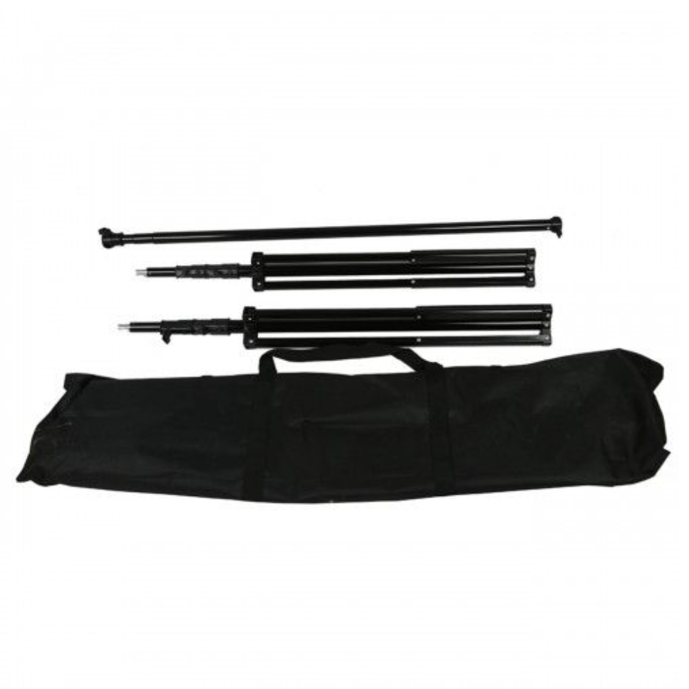 Godox BS02 BS04 Portable Backdrop / Background Stand Set Kit with 200cm / 260cm Max Height, 3-Section Retractable Crossbar & Lightweight Aluminum Design for Professional Photography, Portrait Shoots & Studio Lighting | BS-02 BS-04