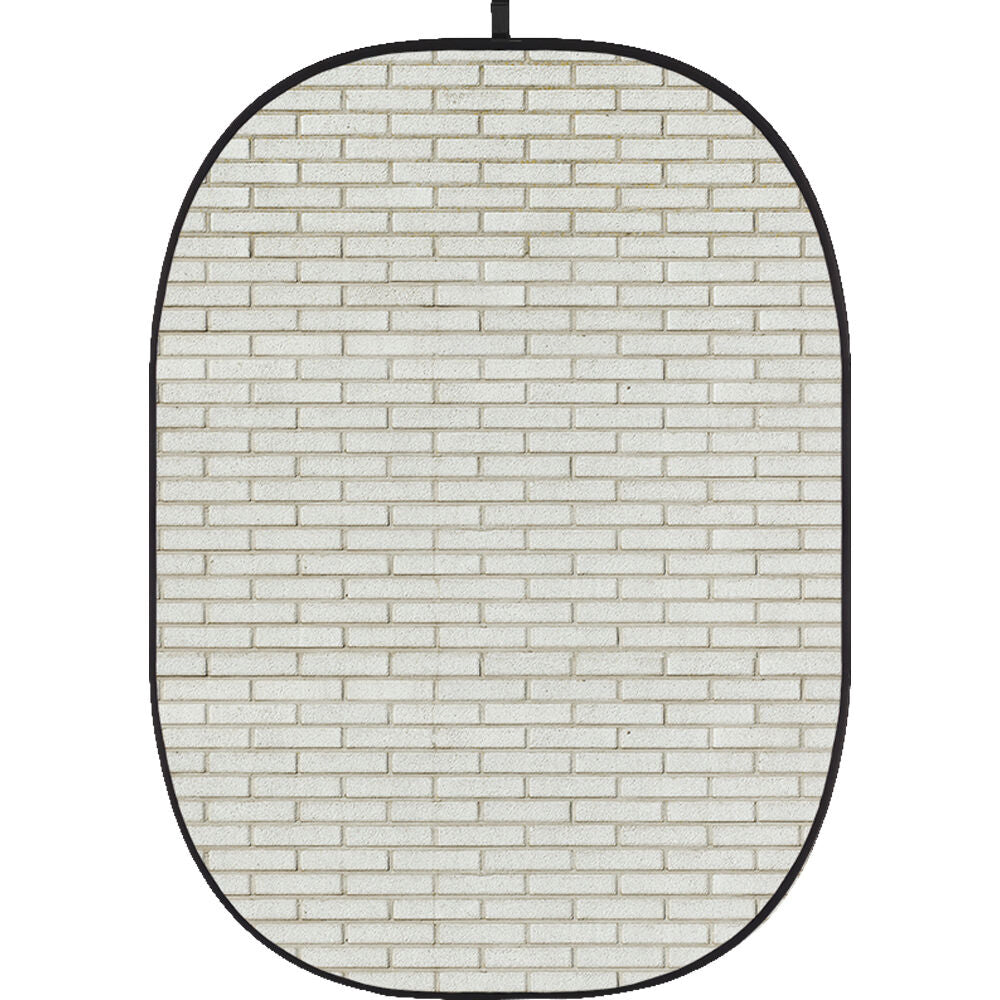 Godox Collapsible Backdrop 1.5 x 2m Brick Wall Background Easy Set Up with Wrinkle-Free Self-Supporting Collapsible Frame, and Non-Reflective Material for Photography, Live Stream, Vlogging, Video, Picture