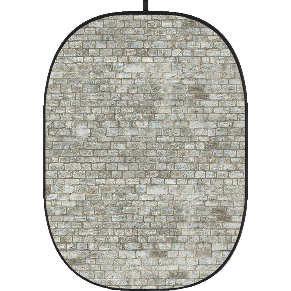 Godox Collapsible Backdrop 1.5 x 2m Brick Wall Background Easy Set Up with Wrinkle-Free Self-Supporting Collapsible Frame, and Non-Reflective Material for Photography, Live Stream, Vlogging, Video, Picture