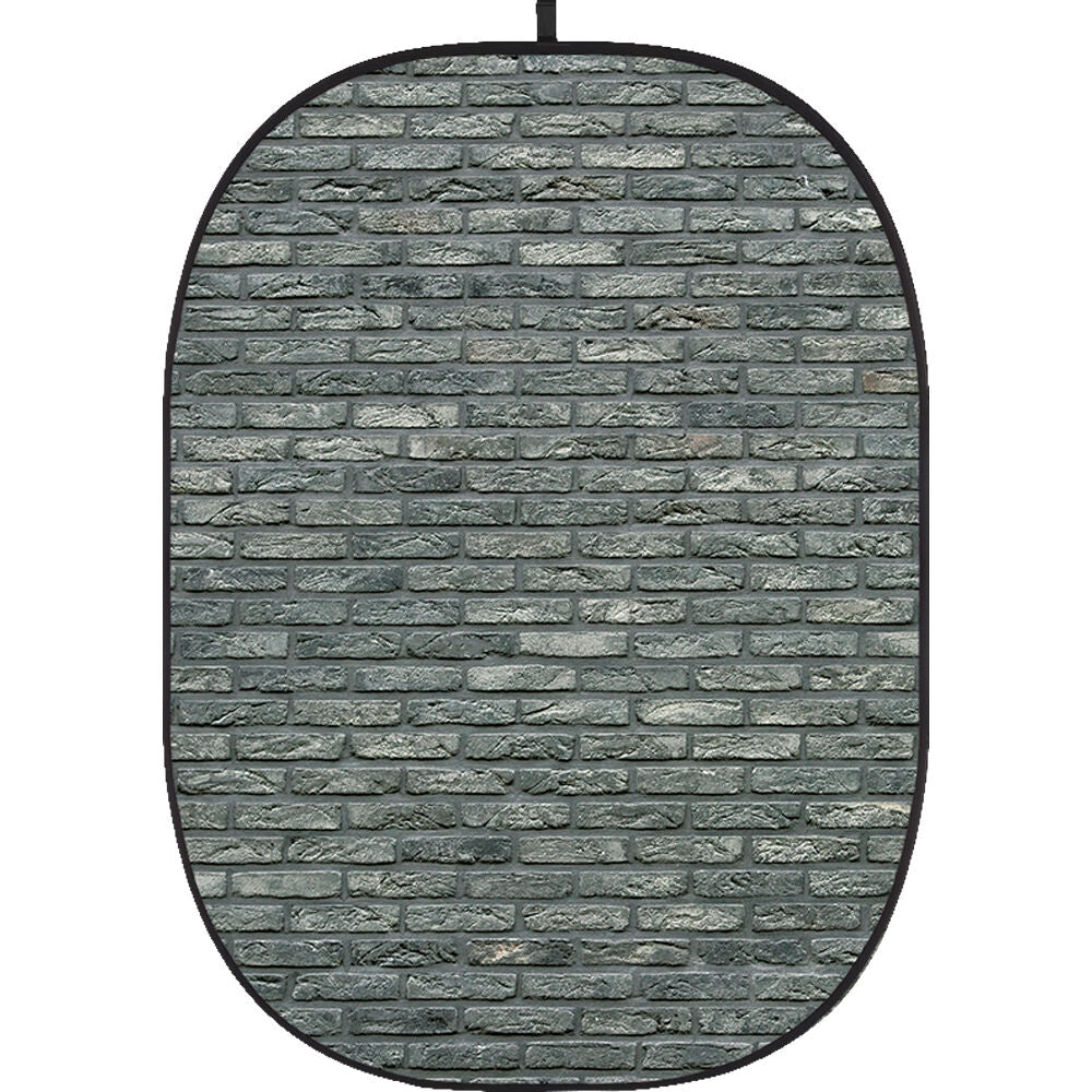 Godox Collapsible Backdrop 1.5 x 2m Brick Wall Background Easy Set Up with Wrinkle-Free Self-Supporting Collapsible Frame, and Non-Reflective Material for Photography, Live Stream, Vlogging, Video, Picture