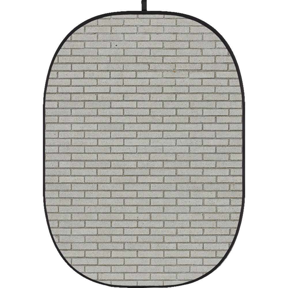 Godox Collapsible Backdrop 1.5 x 2m Brick Wall Background Easy Set Up with Wrinkle-Free Self-Supporting Collapsible Frame, and Non-Reflective Material for Photography, Live Stream, Vlogging, Video, Picture