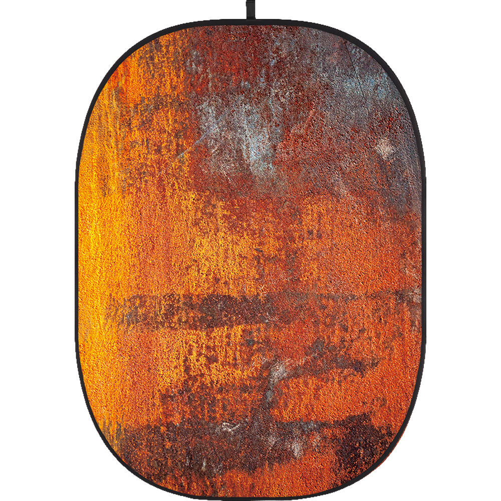 Godox Collapsible Backdrop 1.5 x 2m Rusty Wall Background Easy Set Up with Wrinkle-Free Self-Supporting Collapsible Frame, and Non-Reflective Material for Photography, Live Stream, Vlogging, Video, Picture | CBA-WR0011