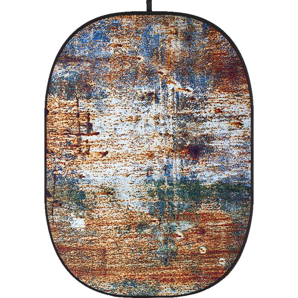 Godox Collapsible Backdrop 1.5 x 2m Rusty Wall Background Easy Set Up with Wrinkle-Free Self-Supporting Collapsible Frame, and Non-Reflective Material for Photography, Live Stream, Vlogging, Video, Picture | CBA-WR0011