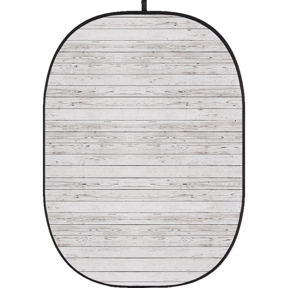 Godox Collapsible Backdrop 1.5 x 2m Wooden Wall Background Easy Set Up with Wrinkle-Free Self-Supporting Collapsible Frame, and Non-Reflective Material for Photography, Live Stream, Vlogging, Video, Picture