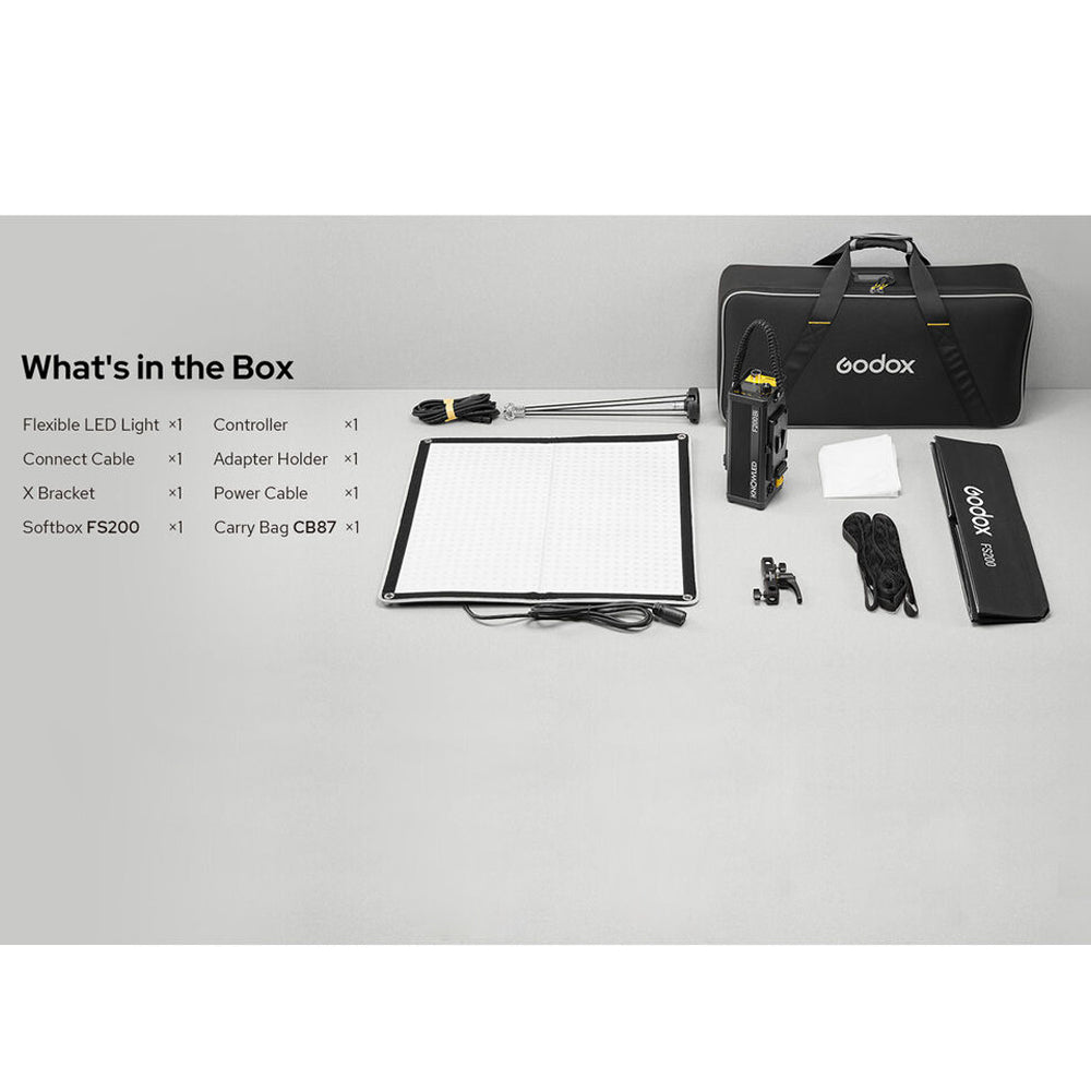Godox KNOWLED F600Bi 48 x 48" 600W / F400Bi 25 x 48" 400W / F200Bi 25 x 25" 200W Bi-Color Foldable LED Light Mat Panel, 2.4Ghz Wireless & Bluetooth, 2700K - 8500K CCT, IP65 Dust & Water Resistant, 11 Light Effect Presets for Photo Video