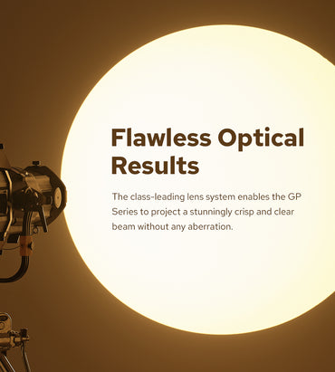 Godox KNOWLED GP19K Spotlight Kit with 19 Degree Lens for MG1200Bi Godox G-Mount Compatible with Adjustable Focus, Drop-In Slot, 4 Fold Shutter with Gobo Holder and 6 Gobos for Camera and Photography