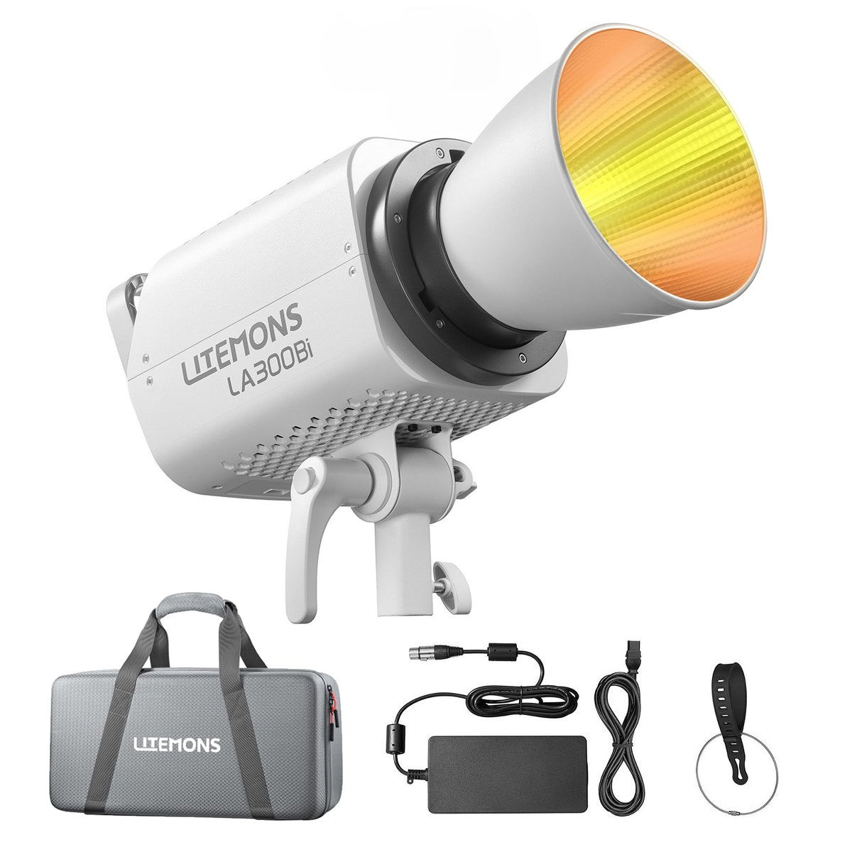 Godox Litemons LA300R RGB / LA300BI Bi-Color 330W LED Studio Monolight Bowens S Mount with Special Light Effect Presets, NFC Connection, Onboard and Wireless App Controls with Bluetooth Max 30m Range for Photography Studio Lighting
