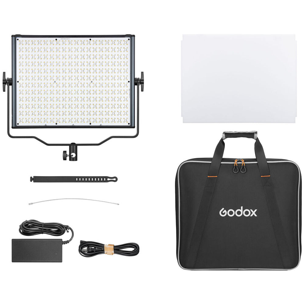 Godox LDX50Bi / LDX50R RGB 14 x 12" LED Panel Light with Swivel Bracket, 11 to 14 Built-In Lighting Effects, and Mobile App Control for Professional Studio Photography and Videography