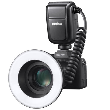 Godox MF-R765+ 49 to 77mm Dental Macro Ring Lens Flash with Wireless Trigger and 8 Lens Adapter Ring Sizes for Dental Photography