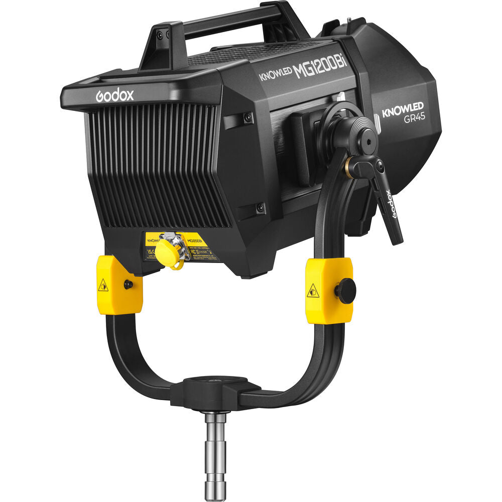 Godox MG1200Bi KNOWLED Bi-Color LED COB Light 1200W 2800-6500K CCT CRI 96 / TLCI 96 with G Mount Reflector and DMX, LumenRadio CRMX, Bluetooth APP, 2.4GHz Wireless and Onboard Controls for Film Production, Broadcast, and Studio Lighting