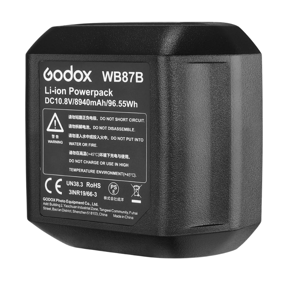 Godox WB87B WB87 8940mAh Rechargeable Lithium-Ion Battery Pack for AD600 / AD600B / AD600M / AD600BM Series with 500 Full Power Flashes