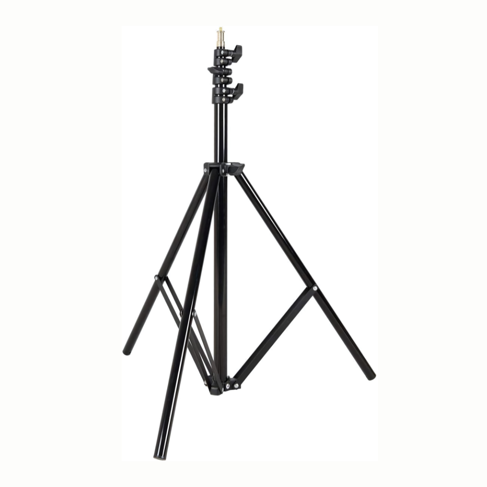 Godox 190F / 210F / 290F / 300F Professional Aluminum Alloy Adjustable Light Stand with Reversible Legs, Lightweight/Heavy-Duty Design, 5/8″ Gold / Silver Plated Spigot, Max 5Kg Load & 2.86 Max Height for  Photography Studio Equipment
