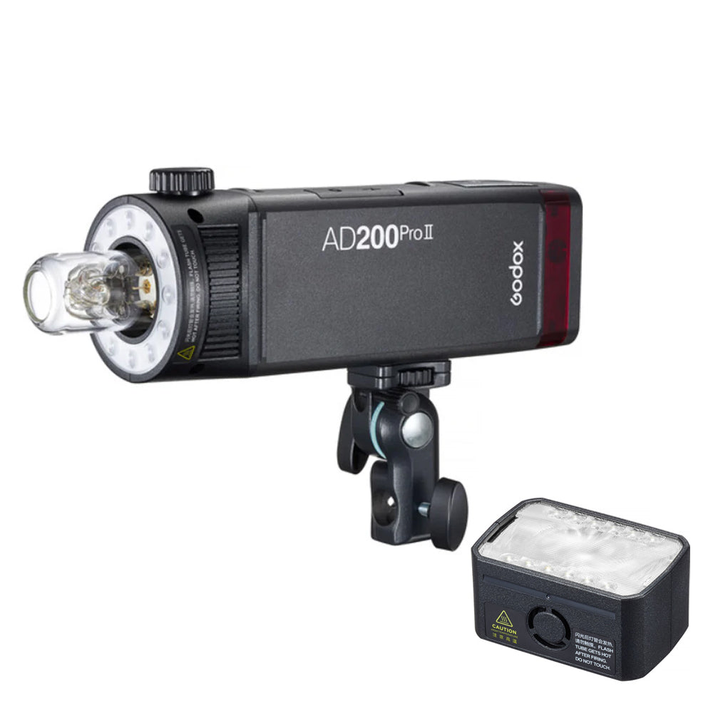 Godox AD200PRO II 200W TTL Outdoor LED Pocket Flash Bi-Color Monolight HSS with 2.4G Wireless Sync X System, Max 100m Range, TFT Screen with Onboard Controls and S1 / S2 Modes for Photography and Studio Lighting | AD200 PRO II