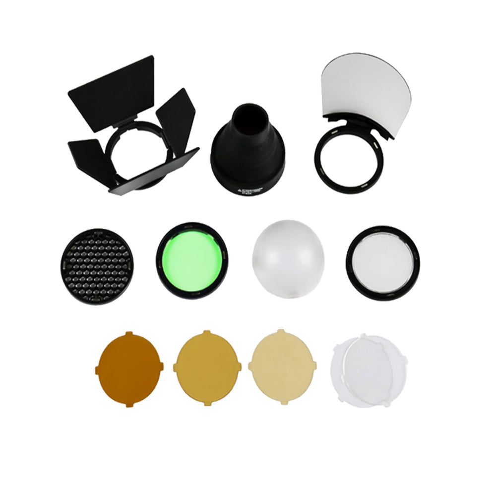 Godox AK-R1 Round Head Accessories Kit Flash Head Adapter Compatible for Godox AD100pro, H200R, V1, V1Pro and Canon Nikon Sony Camera Flash Speedlight