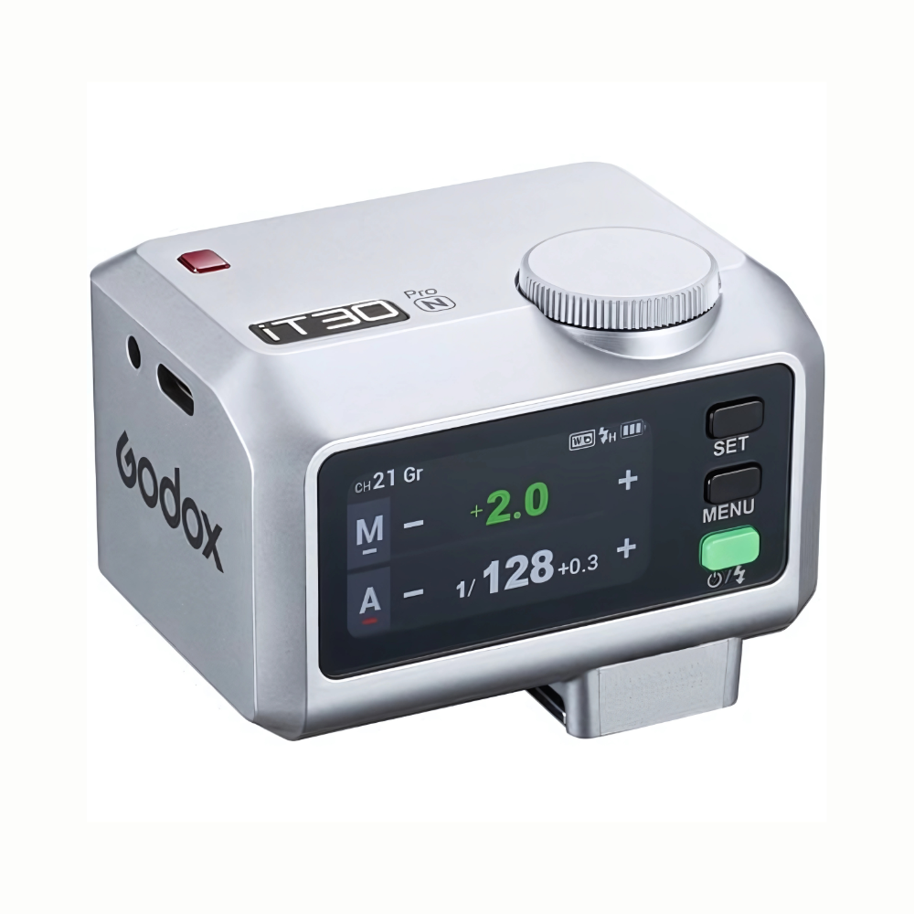 Godox iT30PRO Mini Pocket Flash for Sony  / Canon / Nikon / Olympus / Panasonic TTL Camera with 2.4GHz Wireless Control, 2.8" Touchscreen Controls, USB Type-C Interface, 900mAh Battery Max 560 Full Power for Studio Photography