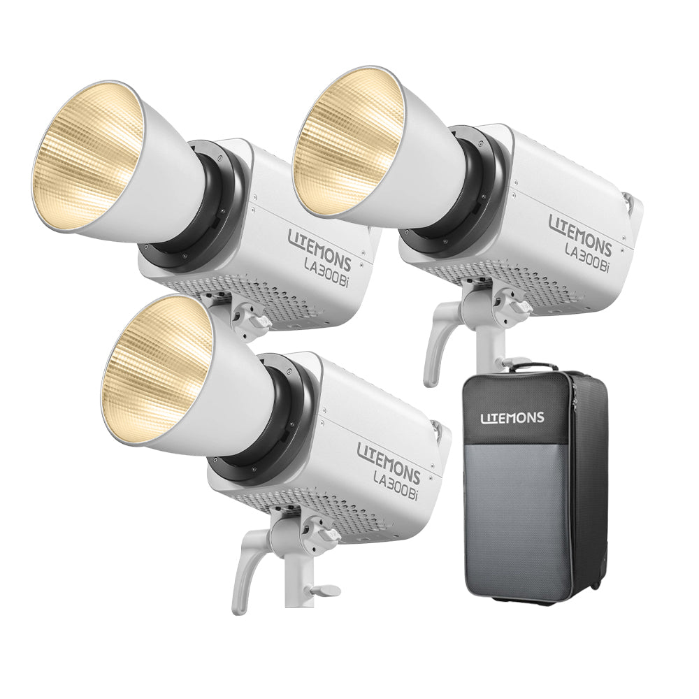 Godox Litemons LA300R RGB / LA300BI Bi-Color 330W LED Studio Monolight Bowens S Mount with Special Light Effect Presets, NFC Connection, Onboard and Wireless App Controls with Bluetooth Max 30m Range for Photography Studio Lighting
