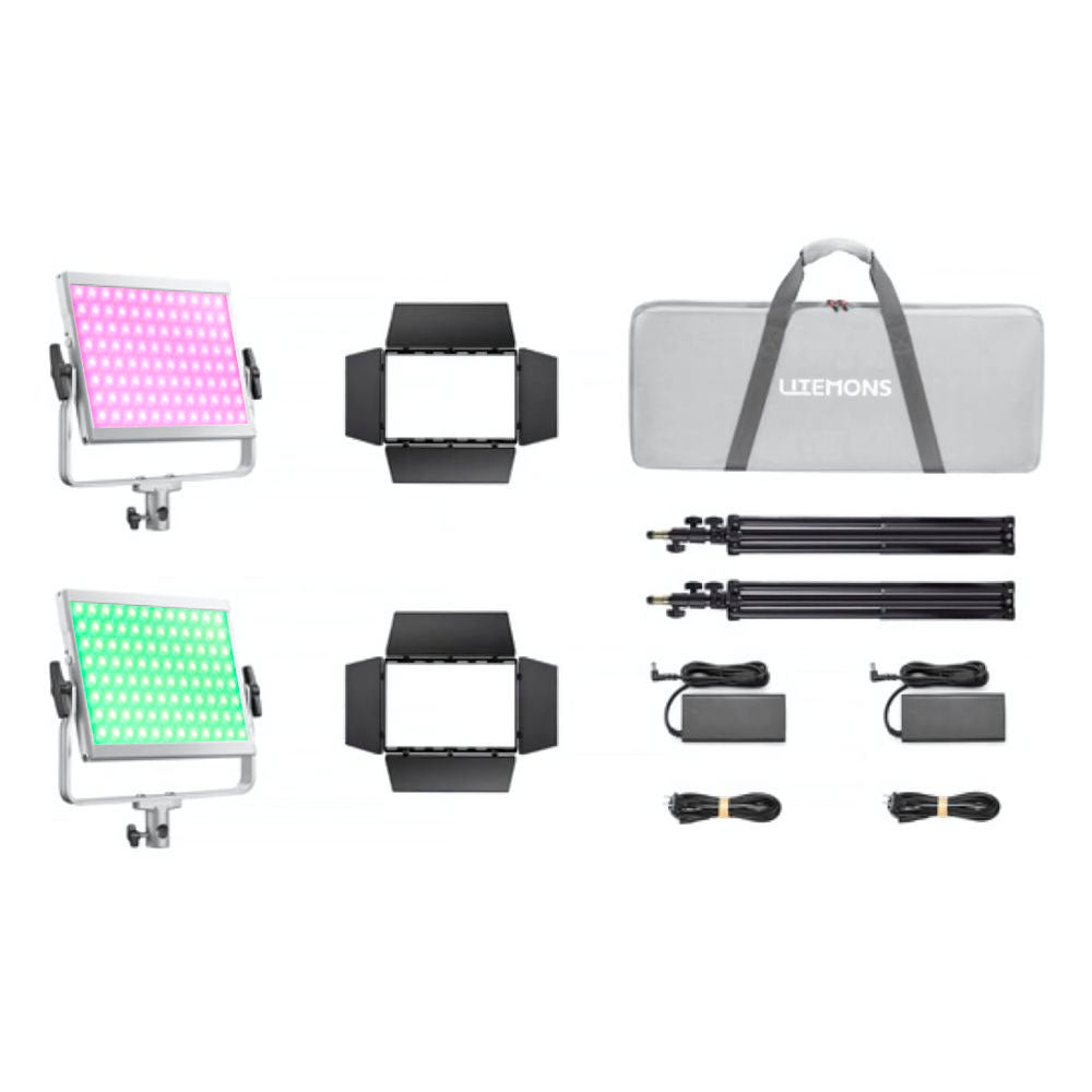 Godox LiteMons LP600 Series Bi-Color / RGB 10x8" LED Light Panel with 2800-6500K / 1800-10,000K CCT, Optiol NP-F Battery Power, Onboard & App Control for Live Streaming, Vlogging, Video Content Creation & Studio Lighting | LP600BI LP600R