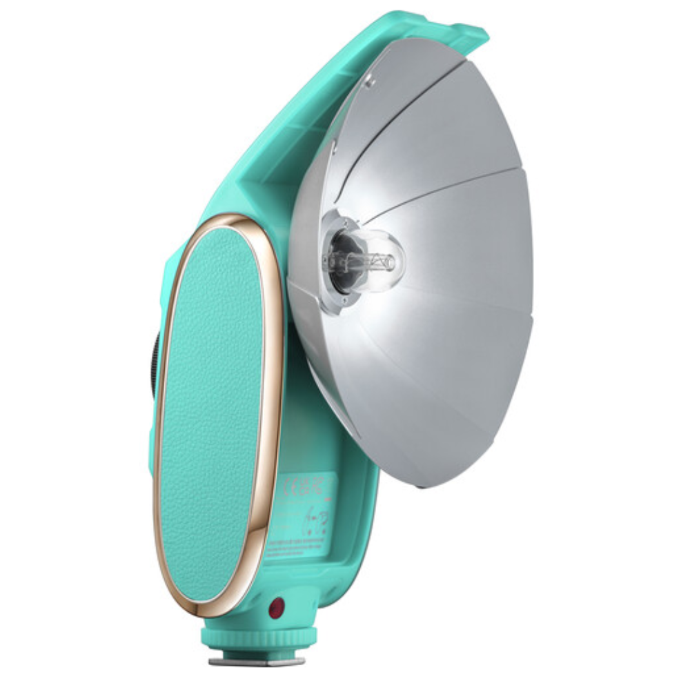 Godox Lux Senior Retro Camera Flash with Manual & Auto Modes, Collapsible Reflector, USB-C Port for Canon, Nikon, Fujifilm, Olympus, Sony Cameras - Available Colors