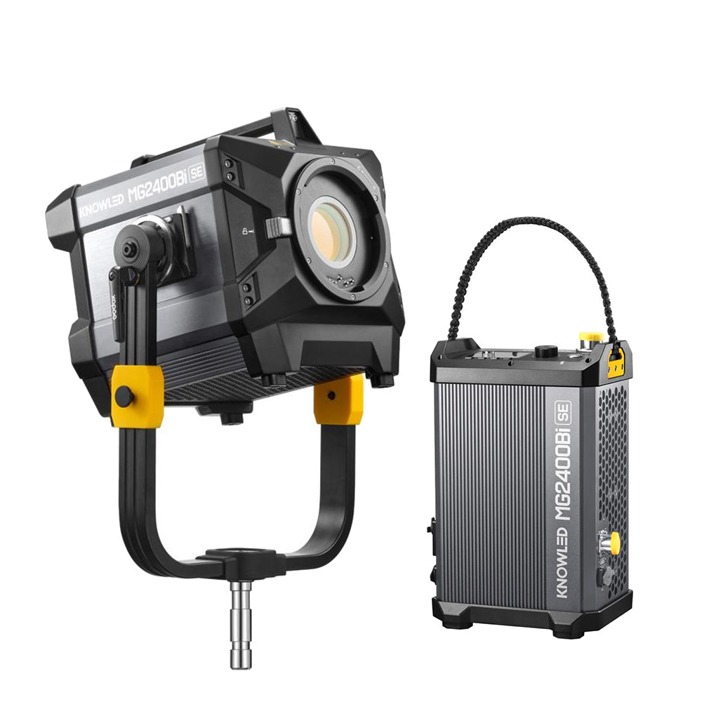 Godox KNOWLED MG2400BI Bi-Color LED Video Light 2800-6500K CCT, 11 FX Lighting Effects, DMX/RDM, CRMX, App Control, Built-in Fan Cooling System, Flash G-Mount for Professional Studio, Photography, Filmmaking, Live Streaming, Vlogging