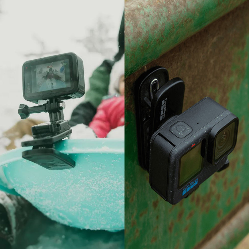 GoPro Magnetic Swivel Clip Mount with 360 Degree Rotation for HERO 12 / 11 / 11 Mini / 10 / 9 / 8 BLACK Action Camera | ATCLP-001