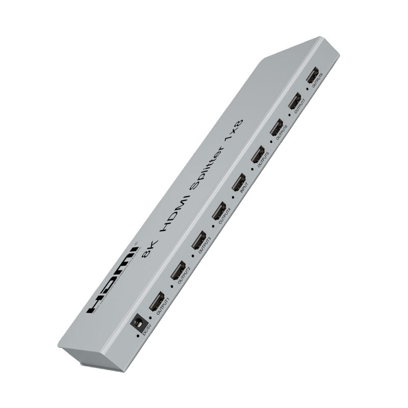 ArgoX Ultra HD 2.0 HDMI Splitter 1X2 / 1X4 / 1X8 - 8K 60Hz Input Video Switcher with IR Control Function, Supports HDR 3D Video Format, EDID Management, Output Downscaling for TV, Monitor, Projector, PC | HDSP8K-2 HDSP8K-4 HDSP8K-8