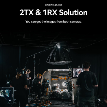 Hollyland Cosmo C2 FHD 1080P Wireless Video Transmission System with 2TX Transmitter and 1RX Receiver, HEVO 2.0 Solution Chip, SDI / HDMI Input Output Support for Live Streaming, Professiol Filmmaking & Studio Production