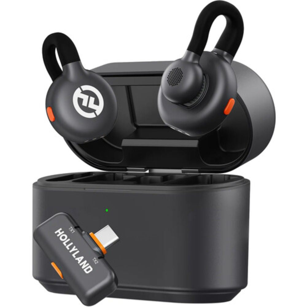 HOLLYLAND LARK M2S Concealed Wireless Microphone with Noise Cancellation, 24-bit High Fidelity Audio & 30 Hours Battery Life for Cameras, Smartphones, Laptops & Computers