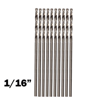 INGCO 1/16" Cobalt HSS Drill Bits (10pcs/Pack) Abrasive and Heat Resistant for Metal | DBT11001163