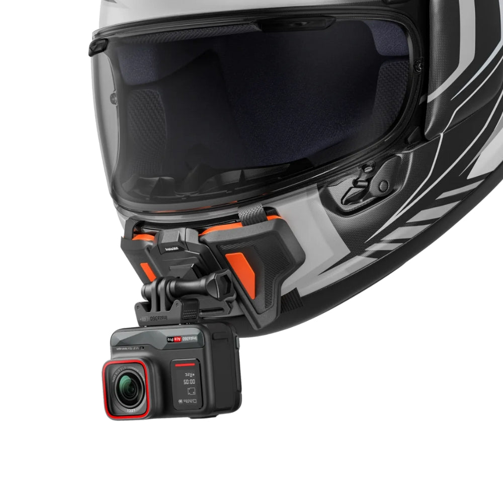 Insta360 Motorcycle Full Face Helmet Chin Mount for Action Camera First Person POV Vlogging CINCHUX/B