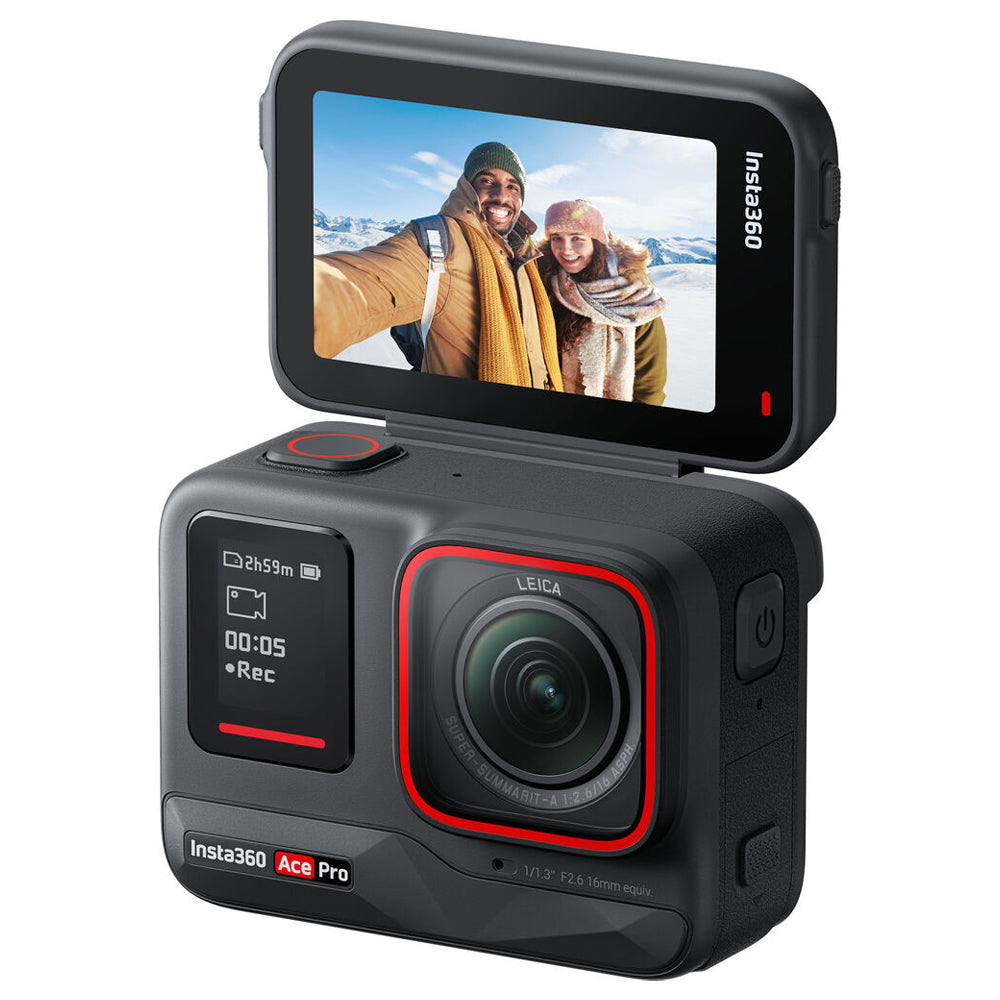 Insta360 Ace Pro 2 / Pro 8K AI-Powered Waterproof Action Camera with Leica Lens, 1/1.3" Sensor, FlowState Stabilization & Horizon Lock, Active HDR, Gesture & Voice Control, Flip Touchscreen