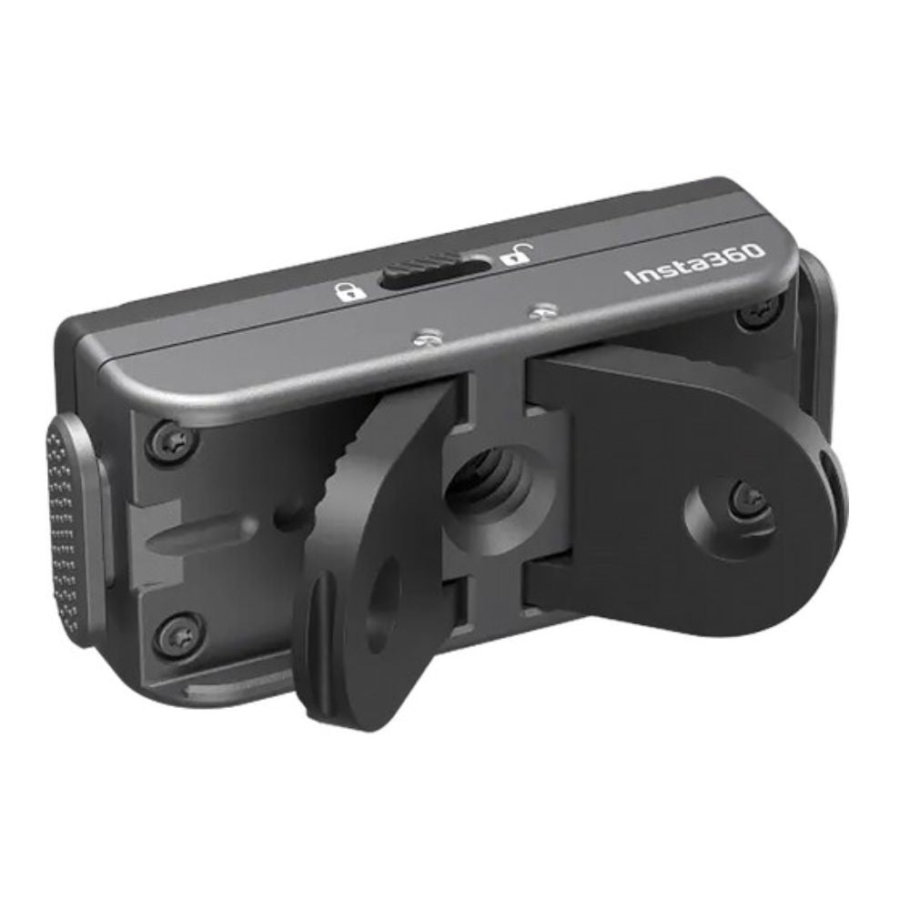 Insta360 Magnetic Quick Release Mount for Action Camera with 1/4" Threaded Hole and Fold-Out 2-Prong Mount CINSAAVH