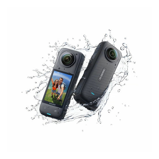 Insta360 ONE X4 Pocket 360 Action Camera with Waterproof 33ft, Bluetooth 5.2, 2290mAh, 1/2" 72MP Sensor, 5.7K Dual-Lens & LCD Multi-Function Screen for Content Creators, Videographers | CINSABM/A
