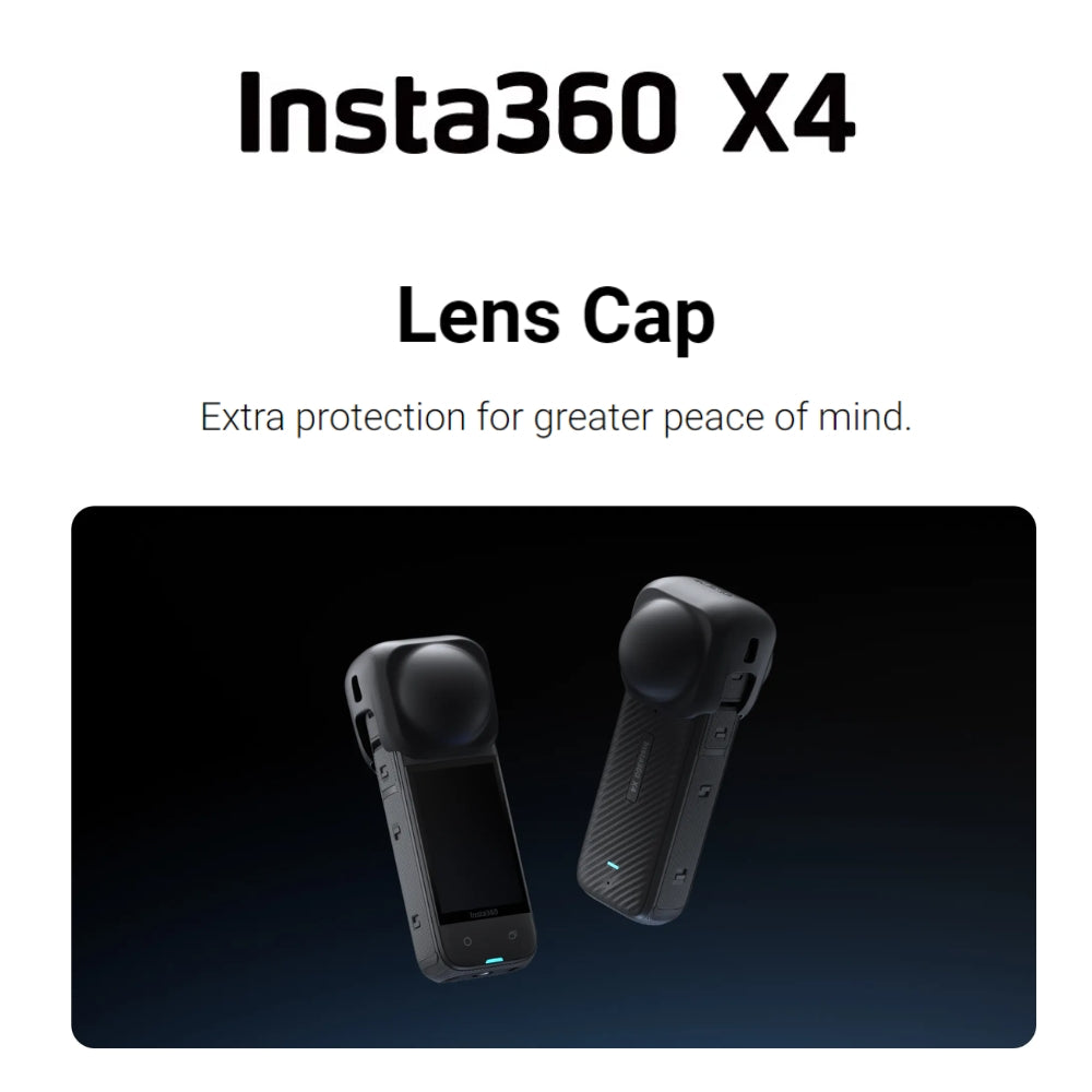 Insta360 X4 Silicone Lens Cap with Full Coverage Protection for Action Camera CINSBBMK