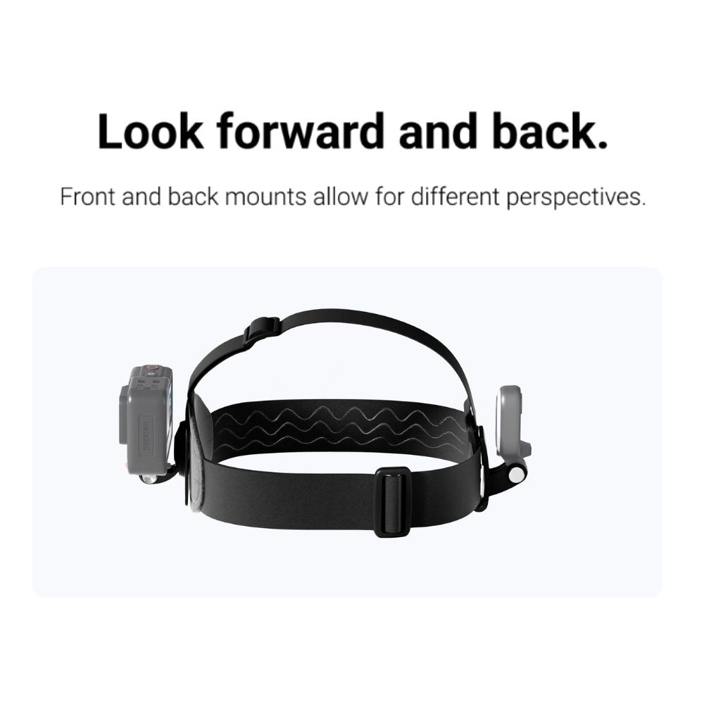 Insta360 Dual Mount Head Strap for Action Camera with 2-Prong and 1/4" Mount Adapters CINSTAV/D