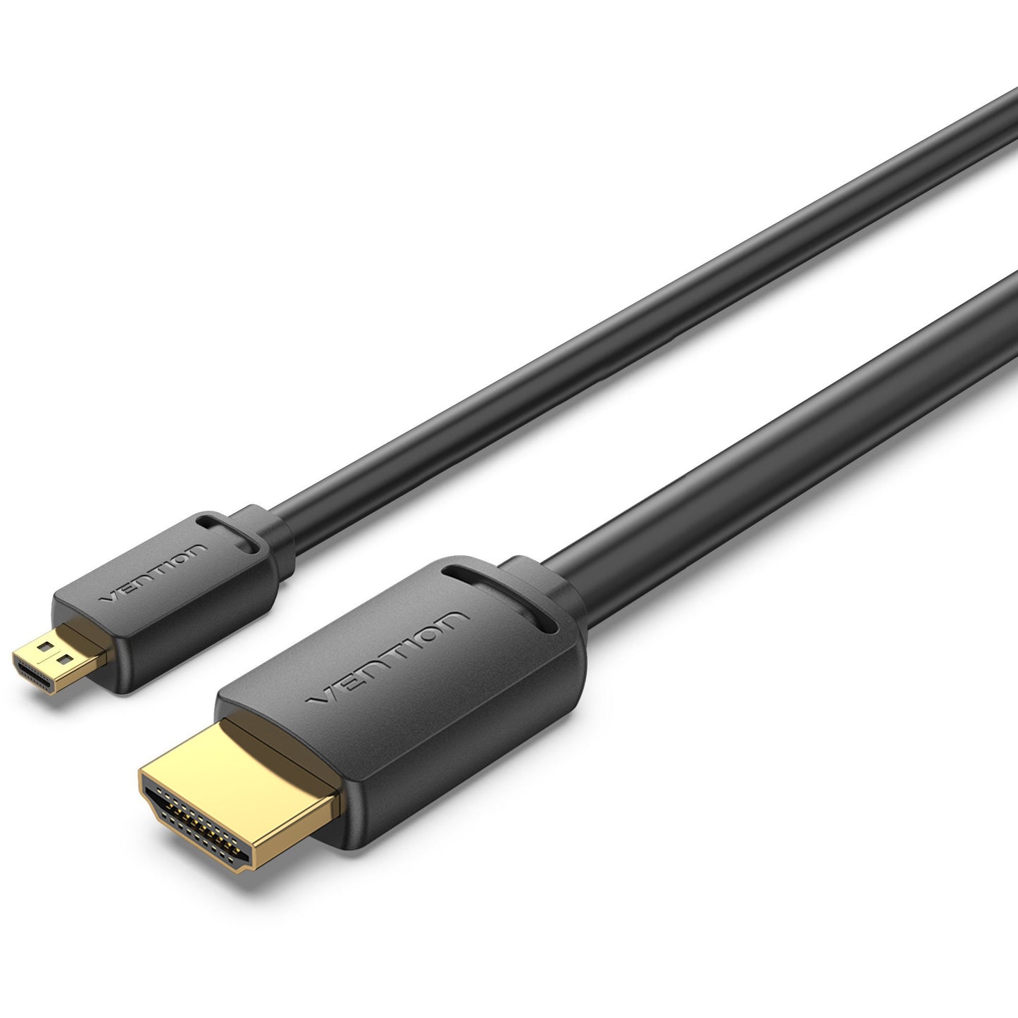 Vention 4K UHD 60Hz Micro HDMI to HDMI 2.0 Bidirectional Cable with HDR Support, 18 Gbps Bandwidth and Gold Plated Contacts for PC, Cameras, and Consoles (1.5 Meters) | AGIBG