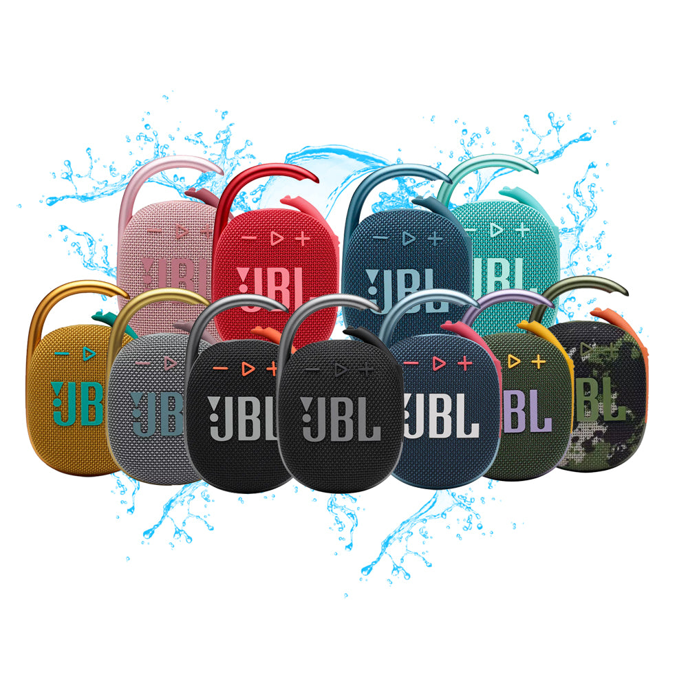 JBL CLIP 4 Ultra-Portable Waterproof Speaker Bluetooth 5.1 with IP67 Rating 10-hours Playtime Integrated Carabiner
